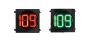 Clear Lens Countdown Timer Traffic Light, 200mm LED Traffic Light